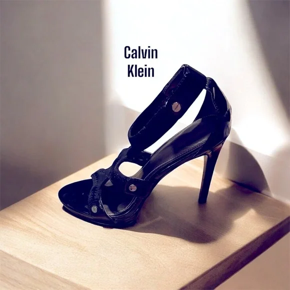Calvin Klein 4.5 inch steel stilettos. - Picture 1 of 9